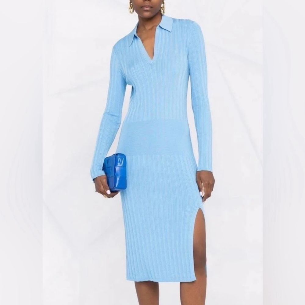 Rag & Bone Dawson Collared Dress Blue XS